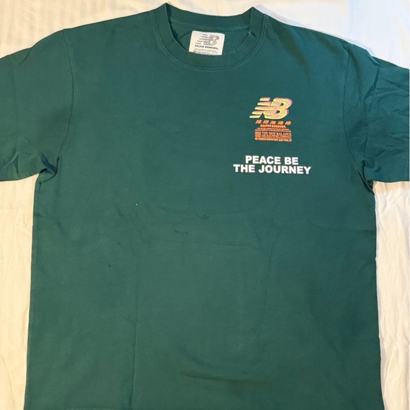Salehe Bembury X New Balance Tee Green - Used, please see photos. - Picture 1 of 7